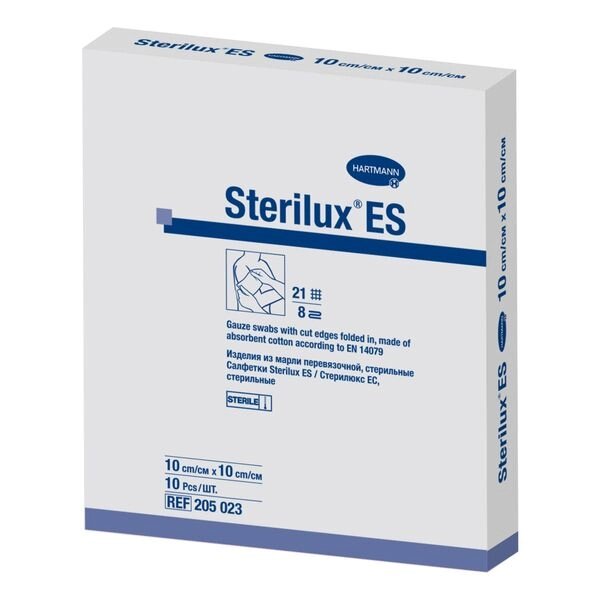 Салфетки стерильные Sterilux ES/Стерилюкс ЕС 10x10см 10шт (232190) от компании Admi - фото 1