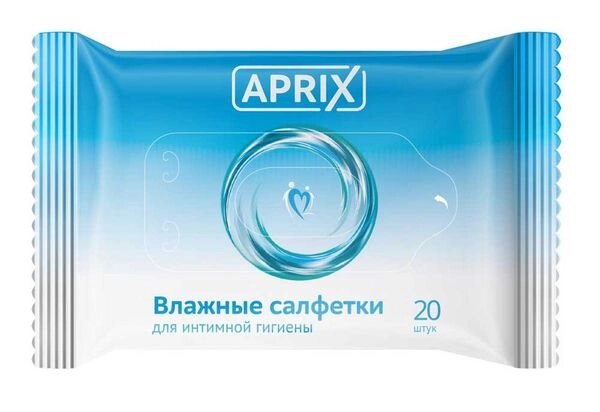 Салфетки влажные для интимной гигиены Aprix/Априкс 20 шт. от компании Admi - фото 1