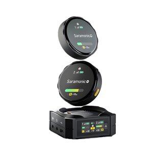 Saramonic BlinkMe 1 to 2 Wireless Микрофон Сенсорный экран Встроенная память 8G Пристегивающийся микрофон с шумоподавлен