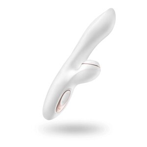 SATISFYER Вибростимулятор кролик с клиторальной вакуумной насадкой Pro G-Spot Rabbit