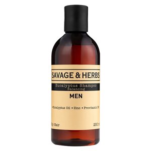 SAVAGE&HERBS Мужской укрепляющий шампунь с эвкалиптом и каштановым маслом для ухода за волосами 250.0