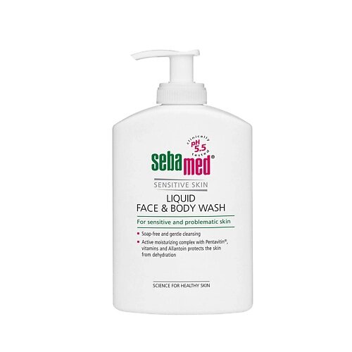 SEBAMED Гель для умывания Liquid Face & Body Wash для чувствительной проблемной кожи лица и тела 300.0