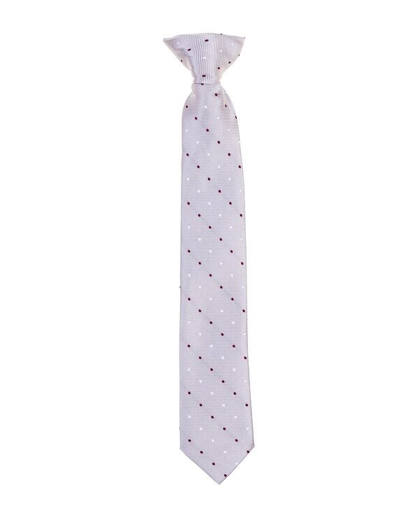Серый галстук на клипсе Gulliver (122-140) от компании Admi - фото 1