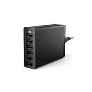 Сетевое зарядное устройство Anker PowerPort 6USB 60W A2123 черная