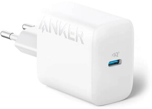 Сетевое зарядное устройство Anker Type-C 312/ Блок быстрая зарядка Type-C 20W + кабель белый