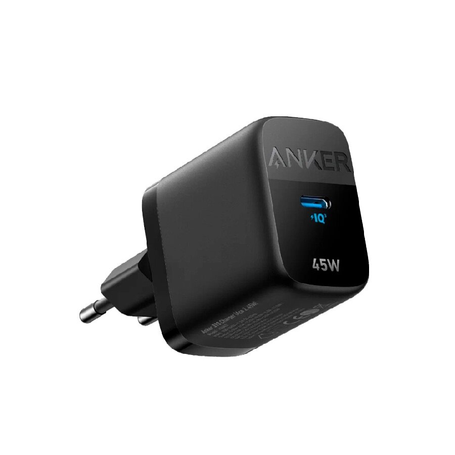 Сетевое зарядное устройство для Samsung компактное Anker 313 45Вт A2643 USB-C черный EAC от компании Admi - фото 1