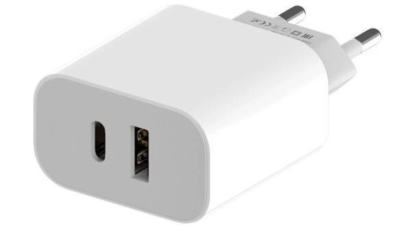 Сетевое зарядное устройство Maxvi CHL-602PD USB+USB-C белый от компании Admi - фото 1