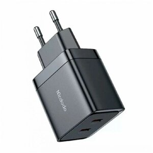 Сетевое зарядное устройство Mcdodo CH-2501 40 Вт Dual USB-C GaN Fast Charge черный (CE)