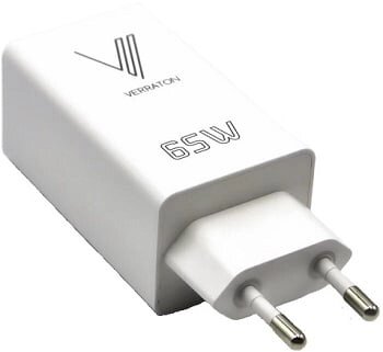 Сетевое зарядное устройство Verraton 65W VR-TCH-165 белое от компании Admi - фото 1
