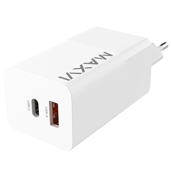 Сетевой блок Maxvi A482GN 65W USB/Type-C белый EAC от компании Admi - фото 1