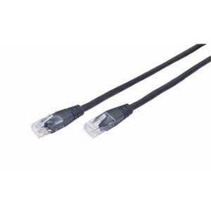Сетевой кабель Gembird Cablexpert UTP cat. 5e 1m Black PP12-1M/BK