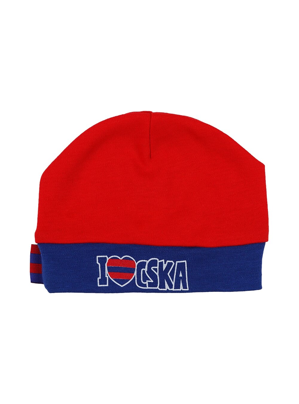 Шапочка детская "I love CSKA", цвет красный (40 (3-6 мес.)) от компании Admi - фото 1