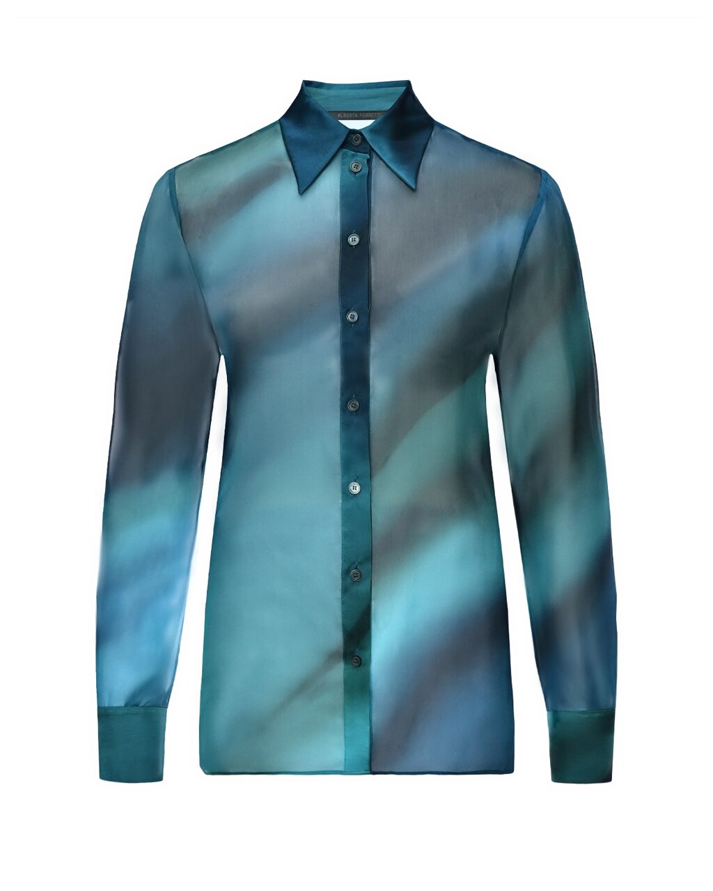 Шелковая блузка с градиентным принтом Alberta Ferretti от компании Admi - фото 1