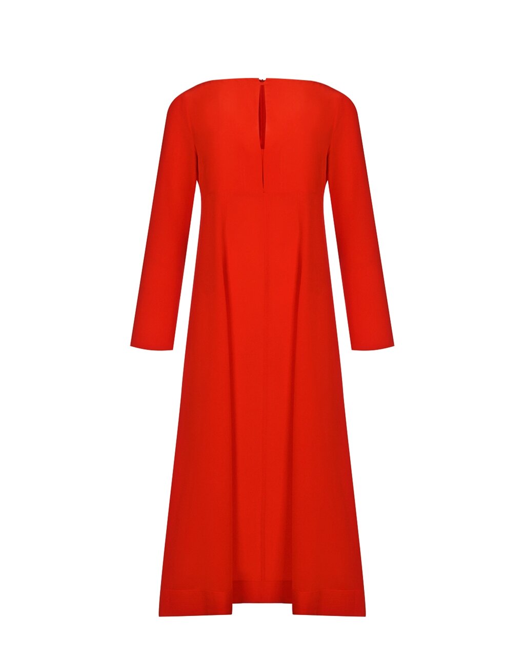 Шелковое платье с вырезом на груди, красное Dorothee Schumacher от компании Admi - фото 1