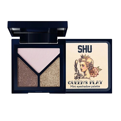 SHU Мини палетка теней для век Queen's Play Palette Mini Eyeshadow Palette