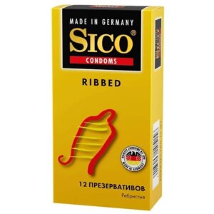 SICO Презервативы ребристые тонкие 12