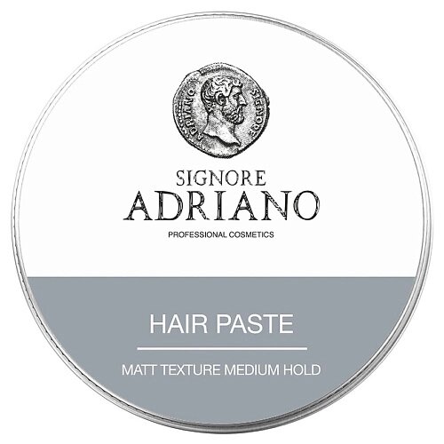 SIGNORE ADRIANO Матовая паста для укладки волос "Hair Paste Medium" классических укладок от компании Admi - фото 1