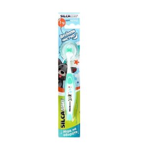 SILCAMED Детская зубная щетка мягкая Soft Веселая чистка 3+