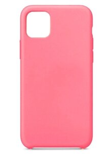 Силиконовая накладка для iPhone 12 mini (SC) ярко-розовая Partner