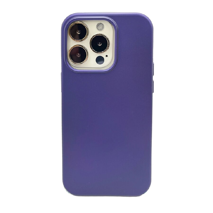 Силиконовая накладка для iPhone 14 Pro (SC) фиолетовая Partner от компании Admi - фото 1