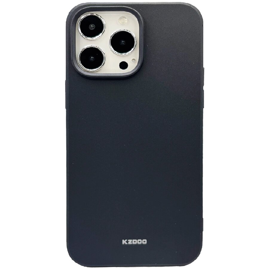 Силиконовая накладка KZDOO QSeries для iPhone 14 Pro черная от компании Admi - фото 1