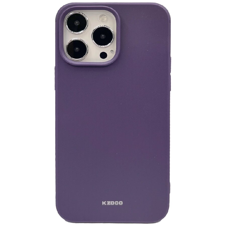 Силиконовая накладка KZDOO QSeries для iPhone 14 Pro фиолетовая от компании Admi - фото 1