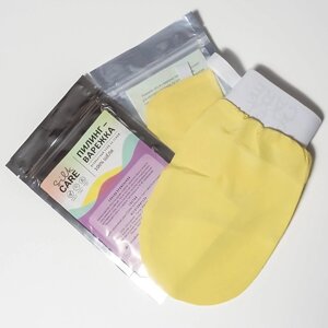 SILK CARE Шелковая варежка для пилинга Crazy Colours в практичной упаковке