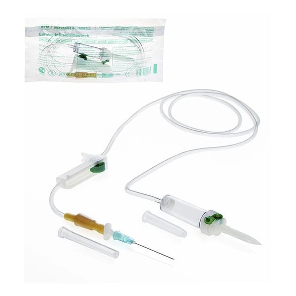 Система инфузионная однократного применения с пластиковой иглой 21G-1 1/2 SFM 0,8x40мм от компании Admi - фото 1