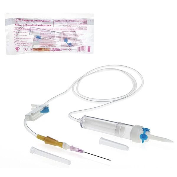 Система трансфузионная однократного применения с пластиковой иглой 18G SFM 1,2мм х 40мм от компании Admi - фото 1