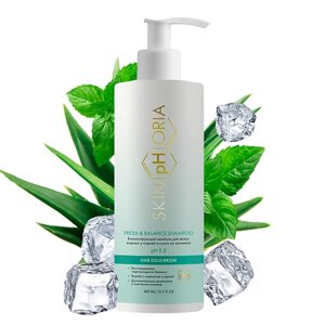 SKINPHORIA Балансирующий шампунь для волос жирных у корней и сухих кончиков Fresh & Balance Shampoo 400.0