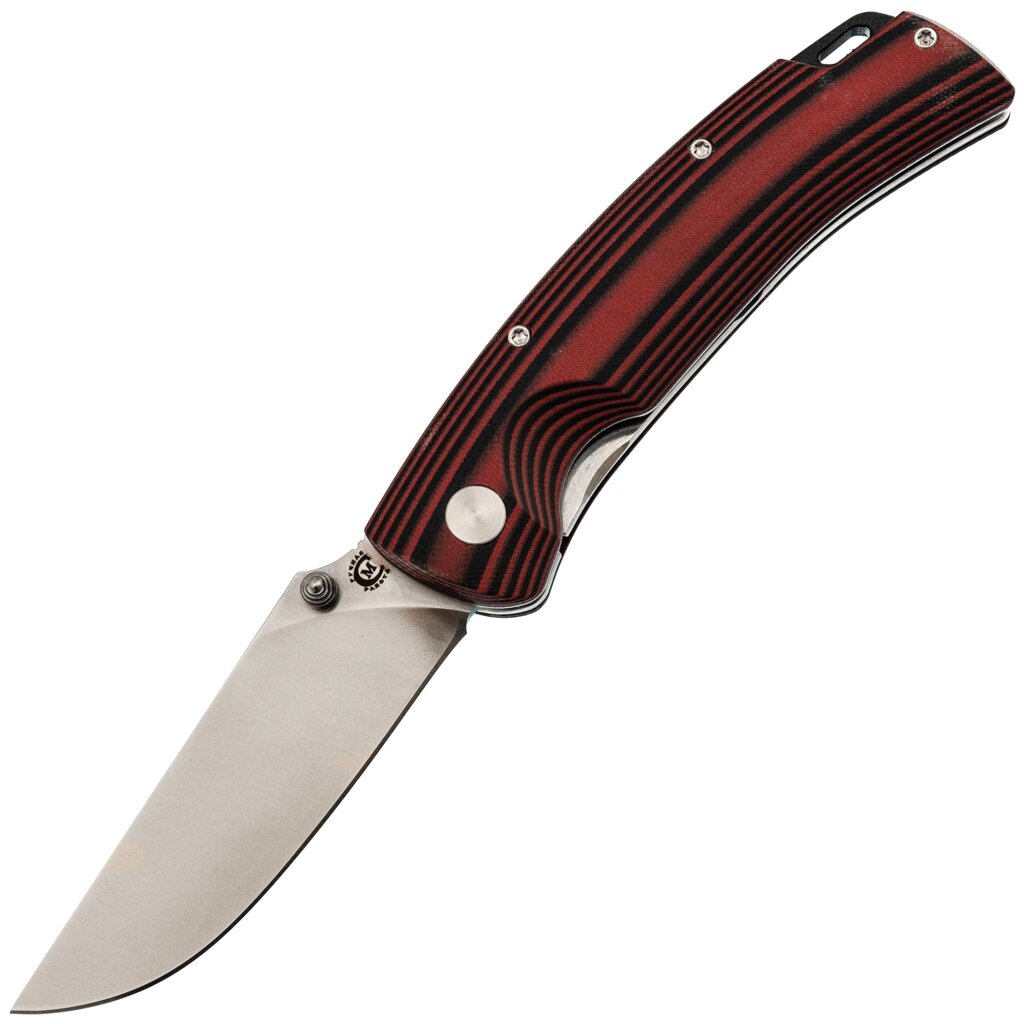 Складной нож Аляска, сталь VG-10, рукоять G10 черно-красная от компании Admi - фото 1