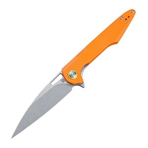 Складной нож Artisan Archaeo, сталь D2, рукоять G10, оранжевый