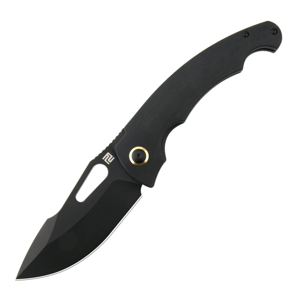 Складной нож Artisan Xcellerator, сталь AR-RPM9, рукоять микарта, черный от компании Admi - фото 1