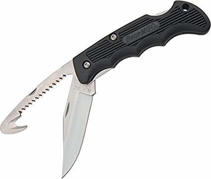 Складной нож Bear & Son, Cushioned Grip, 460GH, нержавеющая сталь 440, с двумя лезвиями от компании Admi - фото 1