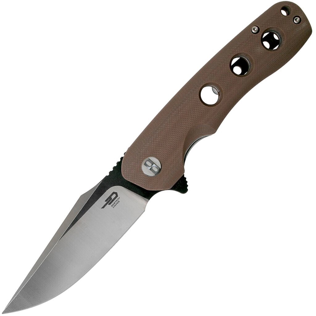 Складной нож Bestech Arctic, сталь D2, рукоять G10, коричневый от компании Admi - фото 1