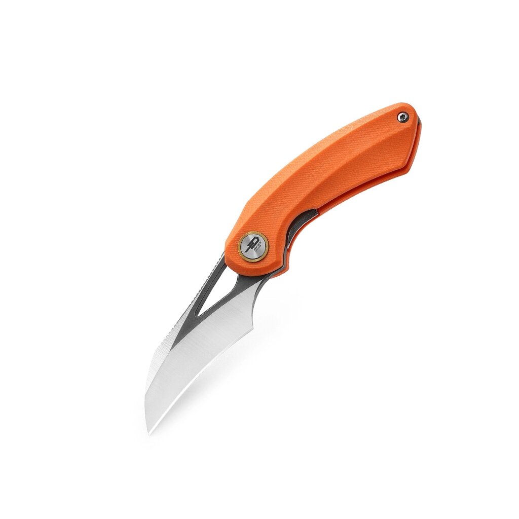Складной нож Bestech Bihai, сталь 14C28N, рукоять G10, оранжевый от компании Admi - фото 1