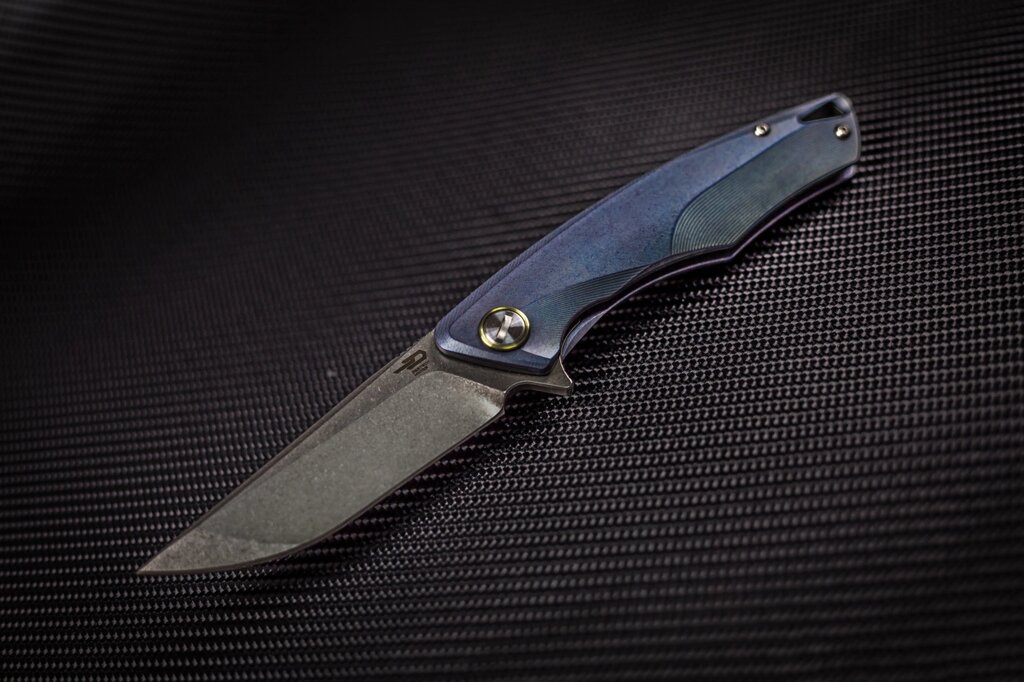 Складной нож Bestech Dolphin BT1707B, сталь CPM-S35VN, рукоять титан от компании Admi - фото 1