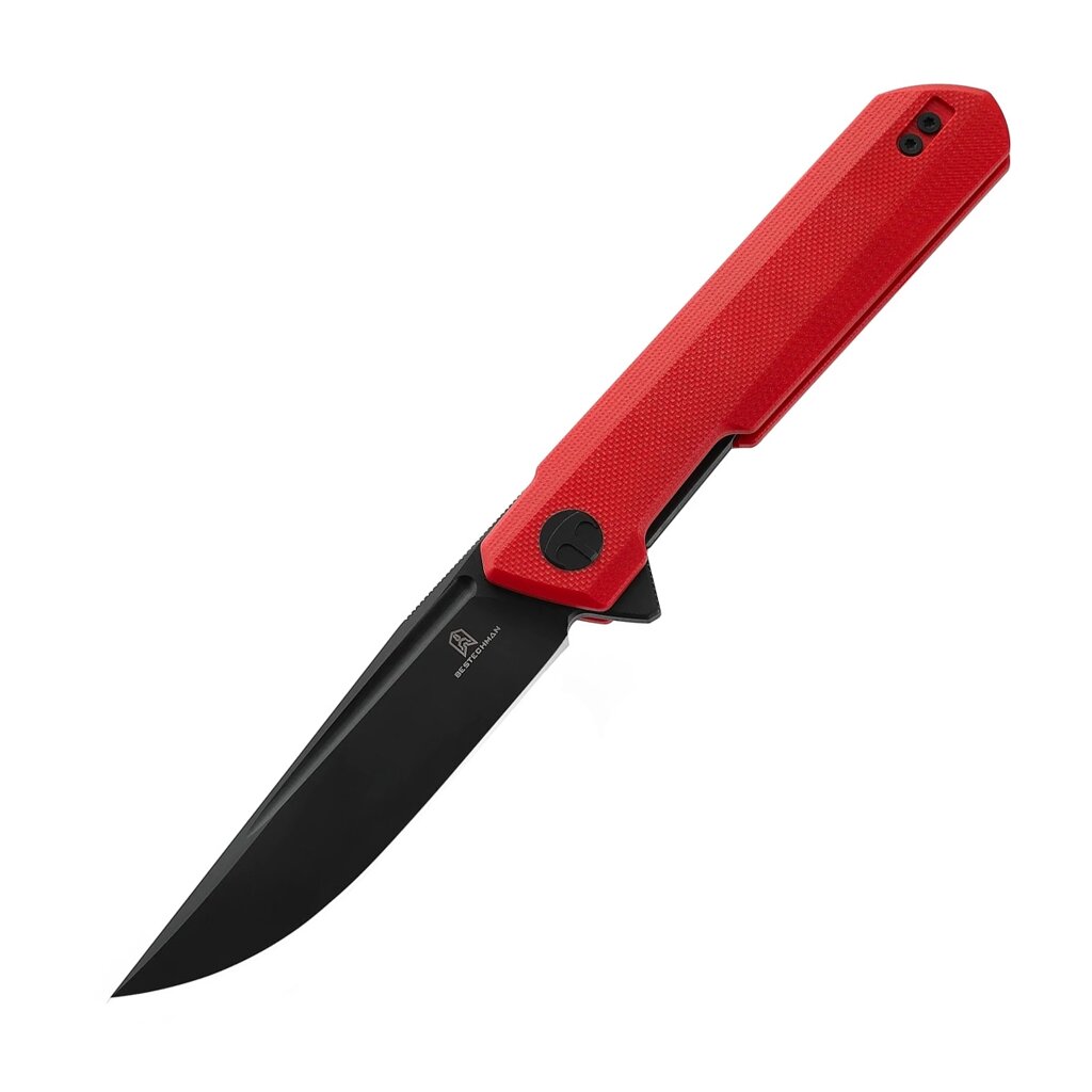 Складной нож Bestech Dundee, сталь D2, рукоять G10, красный от компании Admi - фото 1