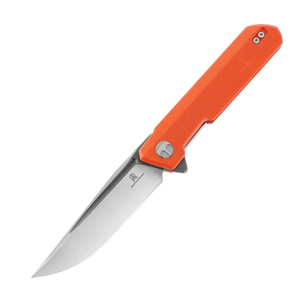 Складной нож Bestech Dundee, сталь D2, рукоять G10, оранжевый от компании Admi - фото 1