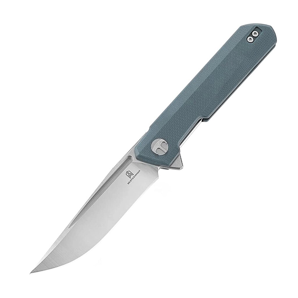 Складной нож Bestech Dundee, сталь D2, рукоять G10, серый от компании Admi - фото 1