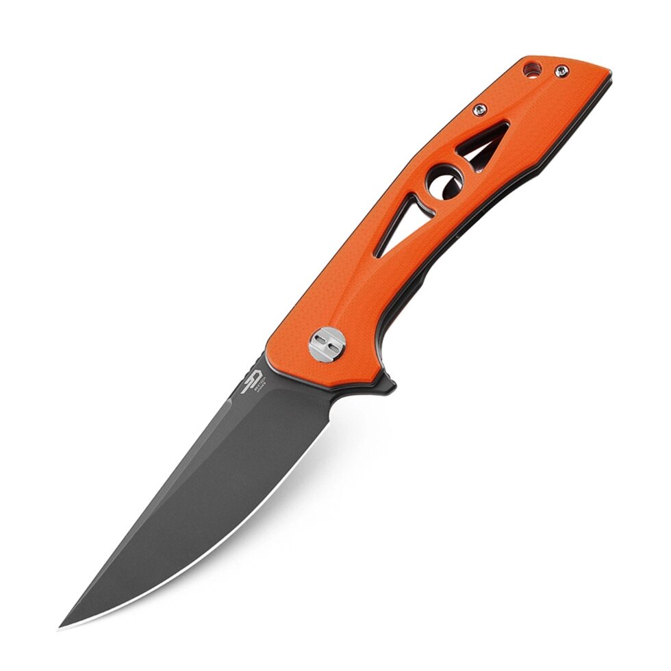 Складной нож Bestech Eye of Ra, сталь D2, рукоять оранжевая G10 от компании Admi - фото 1