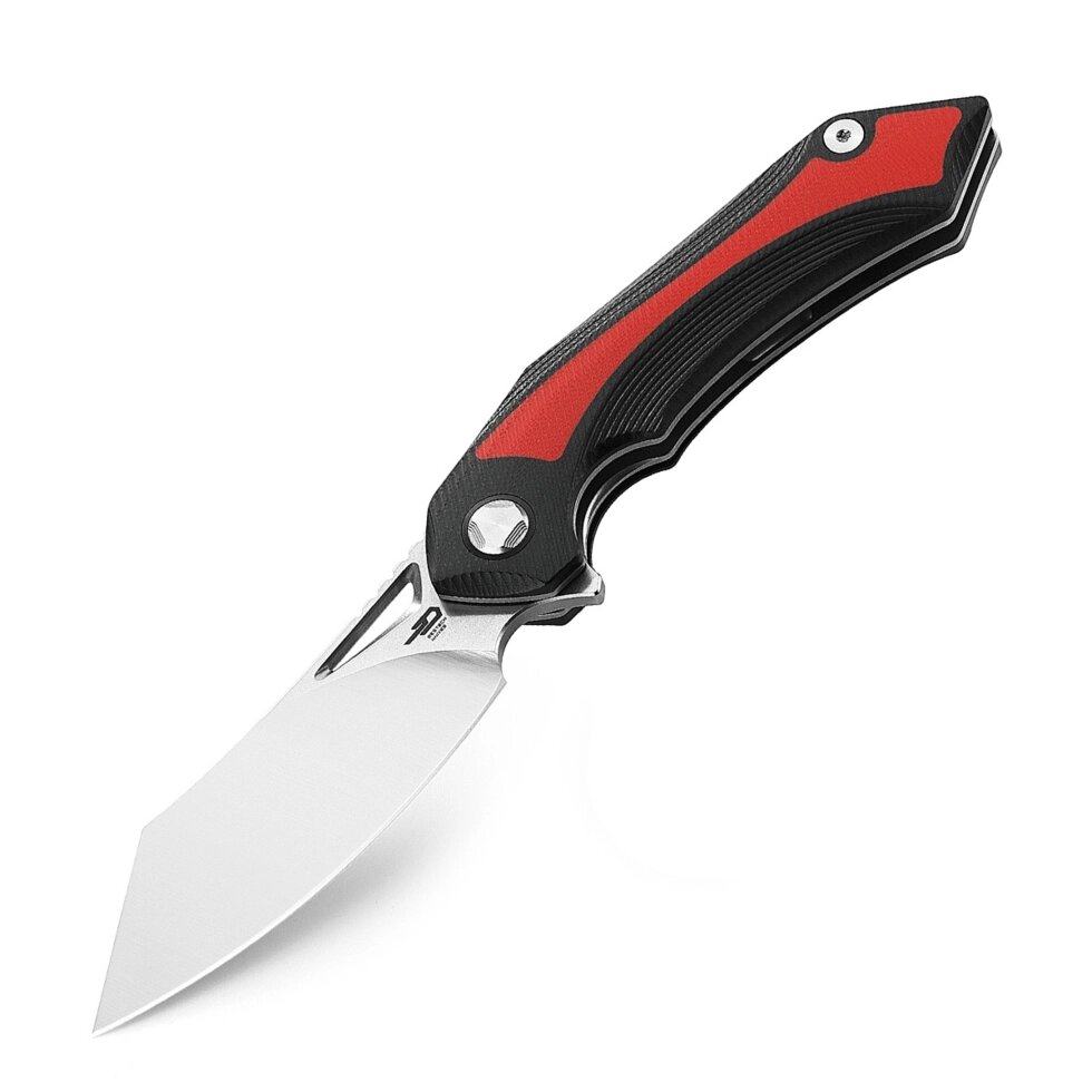 Складной нож Bestech Kasta, сталь 154CM, рукоять G10, черный/красный от компании Admi - фото 1