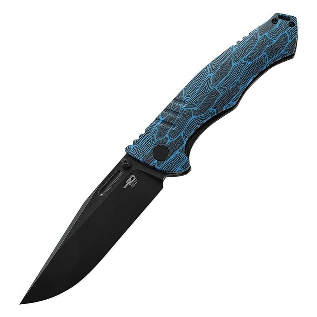 Складной нож Bestech Keen II, сталь S35VN, рукоять G10/титан, синий/черный от компании Admi - фото 1