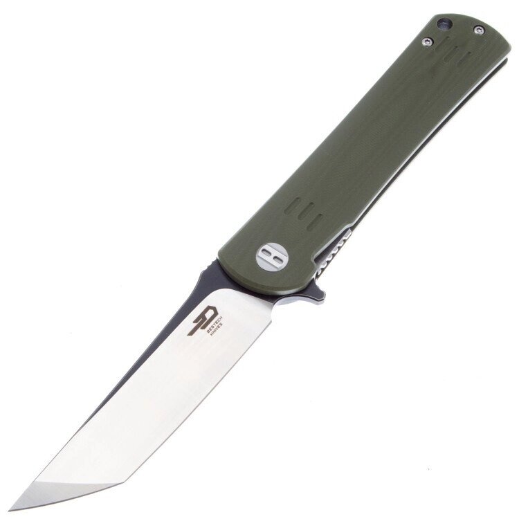 Складной нож Bestech Kendo, сталь D2, рукоять G10, зеленый от компании Admi - фото 1