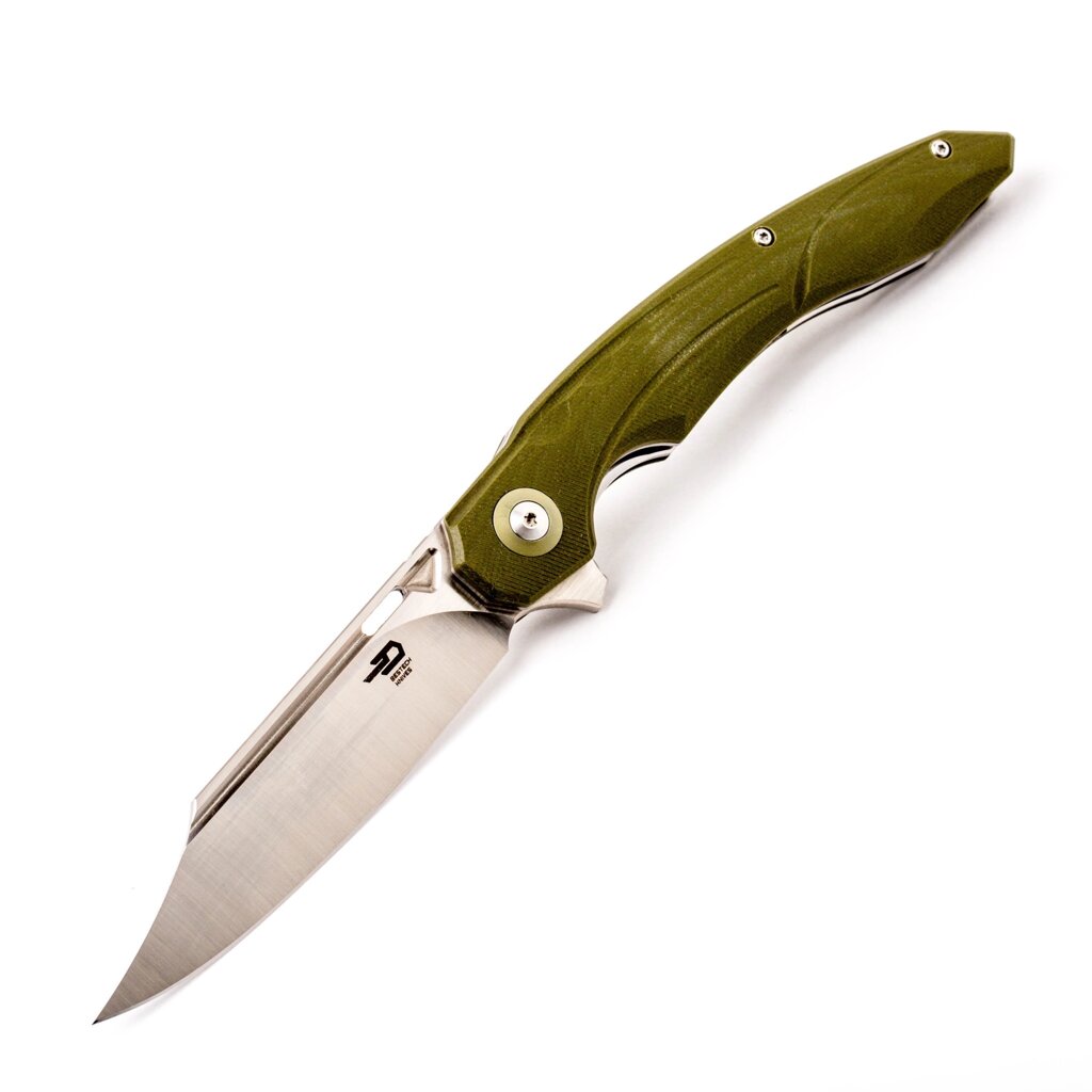 Складной нож Bestech Knives FANGA, D2, Зеленый от компании Admi - фото 1