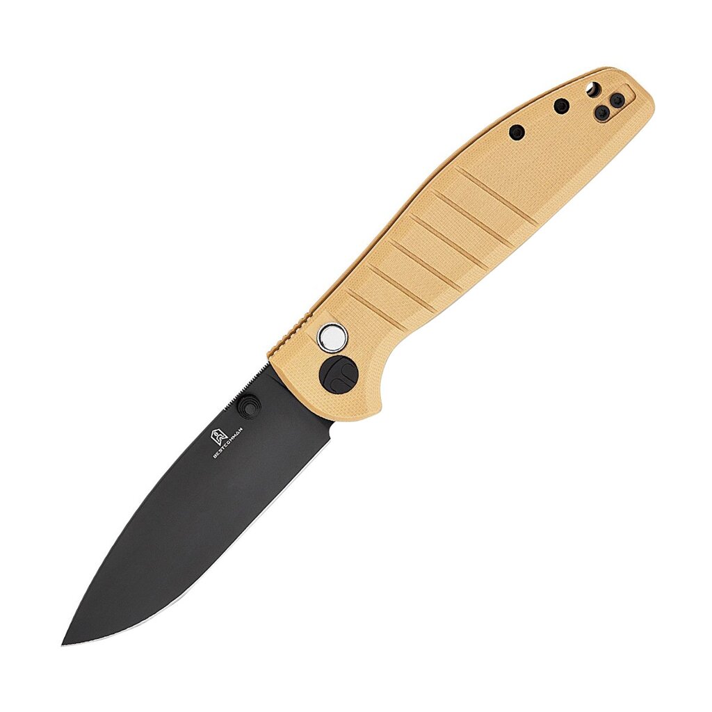 Складной нож Bestech Knives Goodboy, сталь D2, рукоять G10, коричневый от компании Admi - фото 1