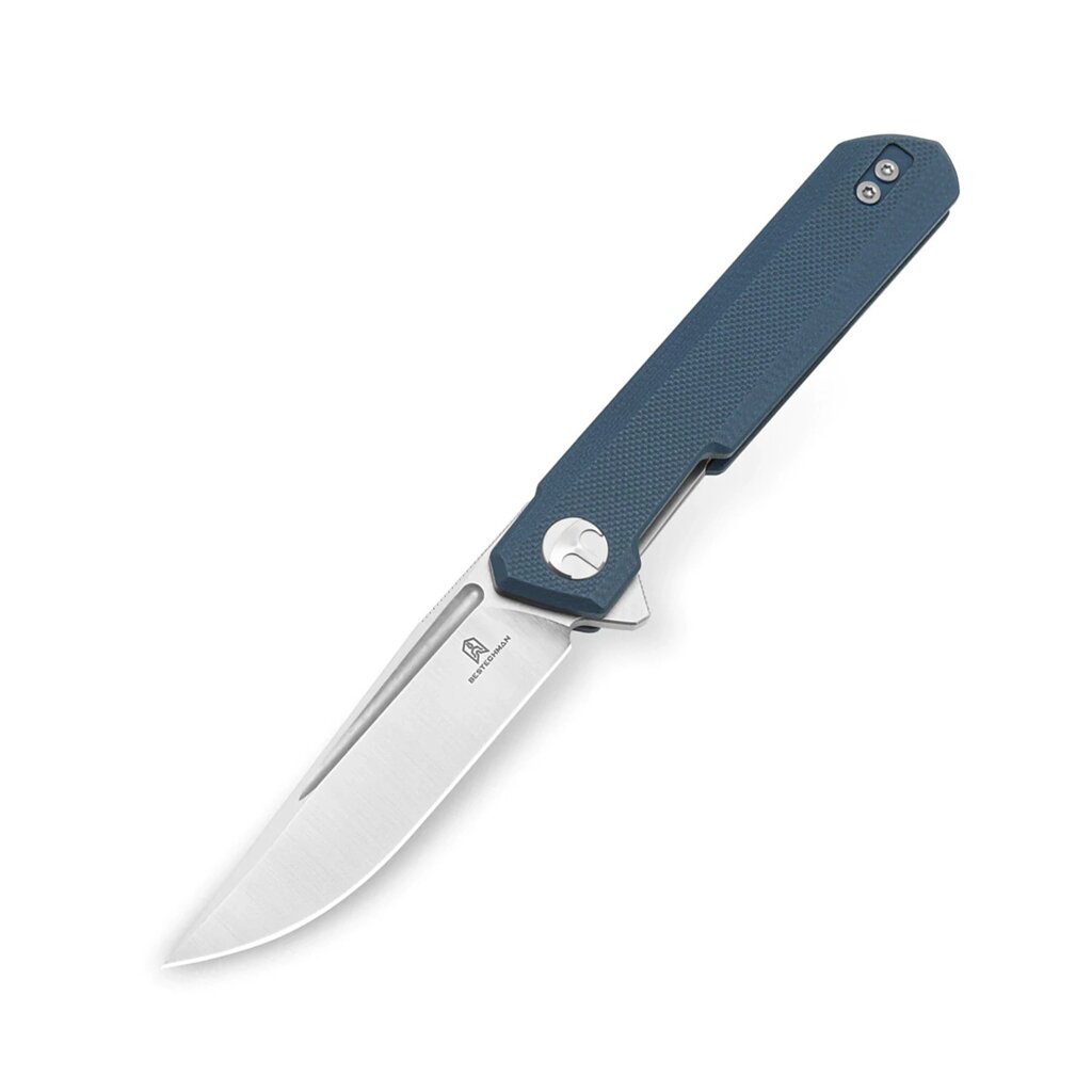 Складной нож Bestech Knives Mini Dundee, сталь D2, рукоять G10, синий от компании Admi - фото 1