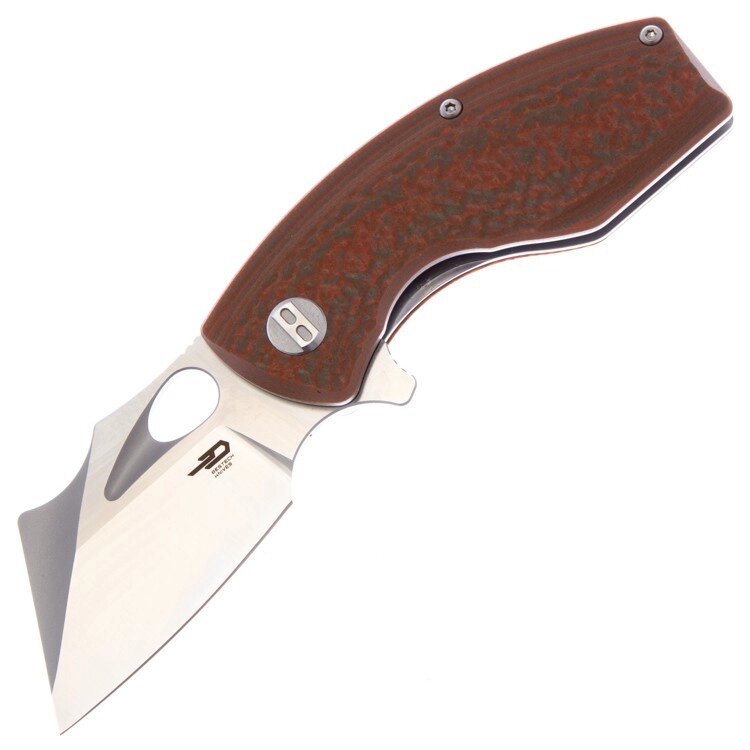 Складной нож Bestech Lizard, сталь D2, рукоять G10, коричневый от компании Admi - фото 1