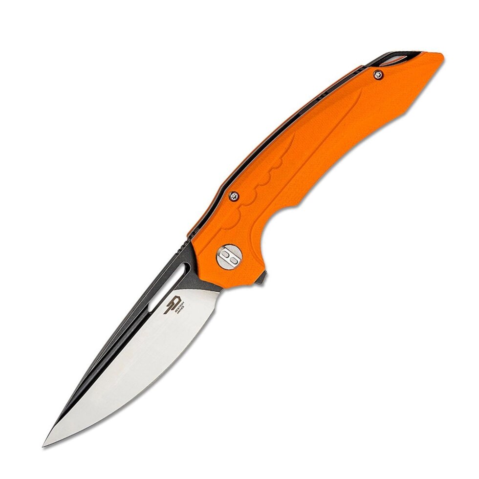 Складной нож Bestech Ornetta, сталь D2, рукоять оранжевая G10 от компании Admi - фото 1