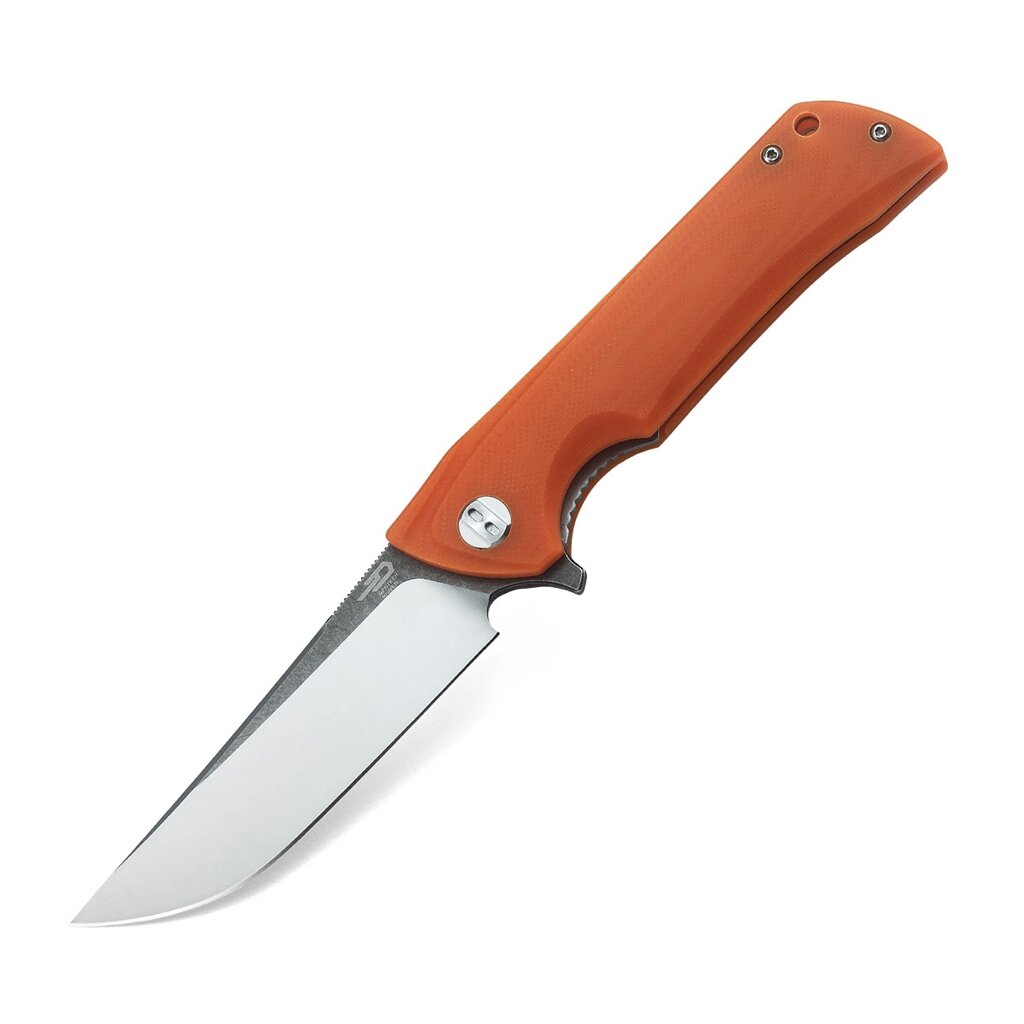 Складной нож Bestech Paladin 100 мм, сталь D2, рукоять G10, оранжевый от компании Admi - фото 1